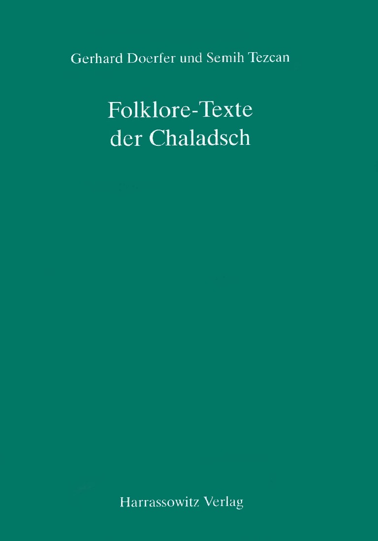 jerhard dorfer - Folklore-Text Der Chaladsch - Gerhard Doerfer